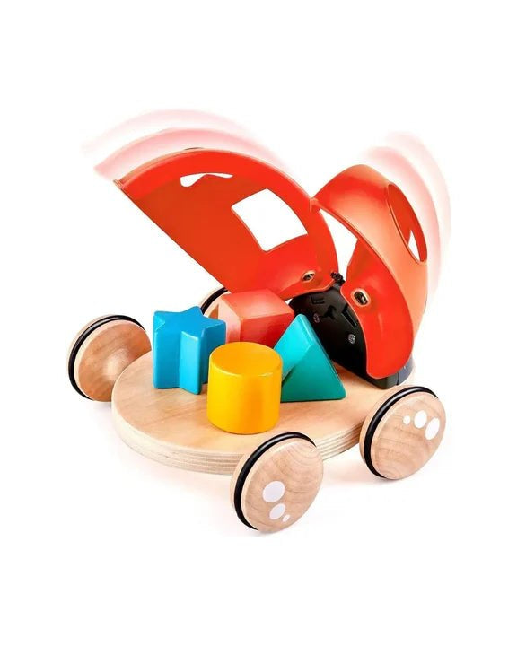 Coccinelle à formes à tirer - Jouets d'éveil - Boutique LeoLudo - Hape