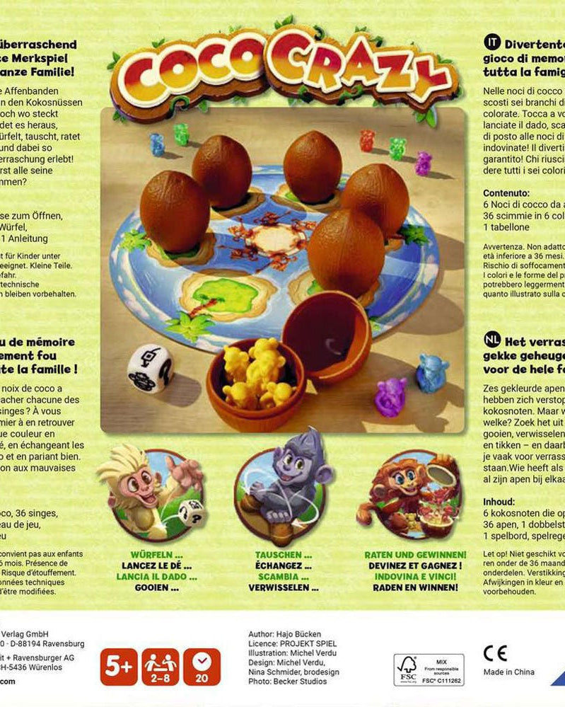 Coco Crazy - Jeu de société fun et délirant en français Jeux de société- Boutique LeoLudo