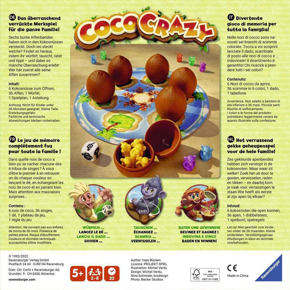 Coco Crazy - Jeu de société fun et délirant en français Jeux de société- Boutique LeoLudo