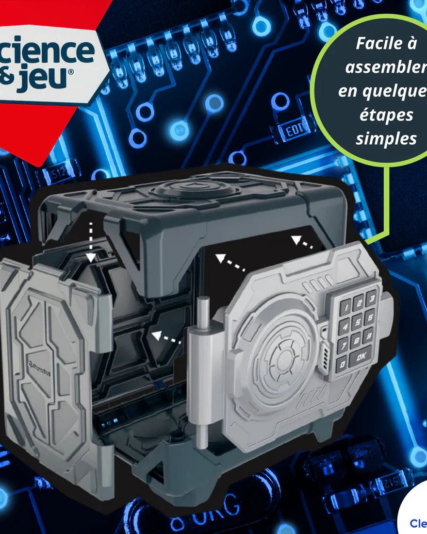 Coffre - fort digital - Jeux scientifiques - Boutique LeoLudo - Clementoni