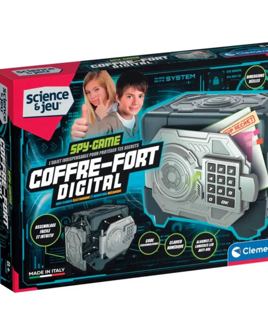 Coffre - fort digital - Jeux scientifiques - Boutique LeoLudo - Clementoni