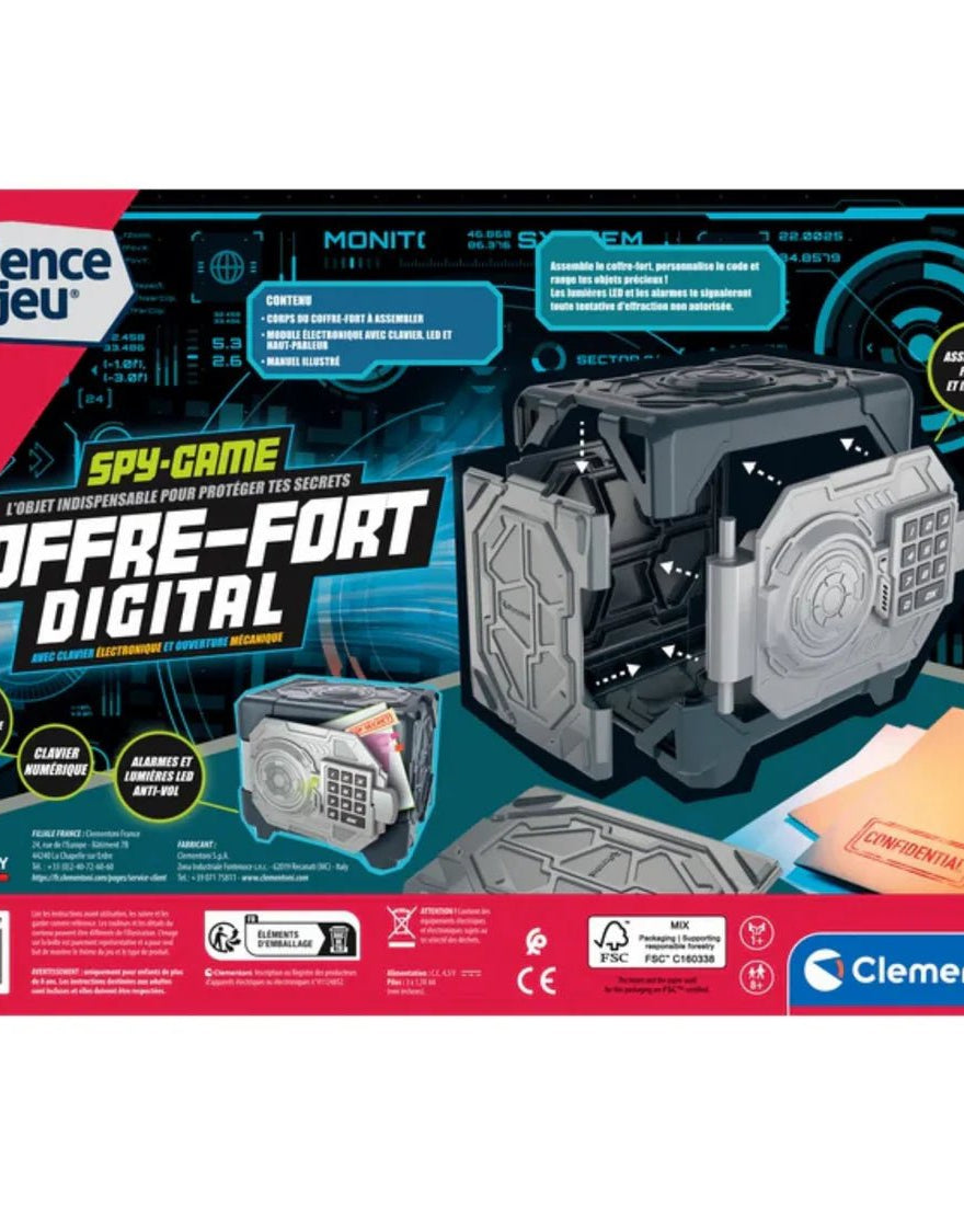 Coffre - fort digital - Jeux scientifiques - Boutique LeoLudo - Clementoni