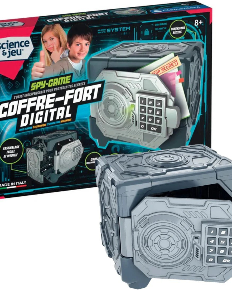 Coffre - fort digital - Jeux scientifiques - Boutique LeoLudo - Clementoni