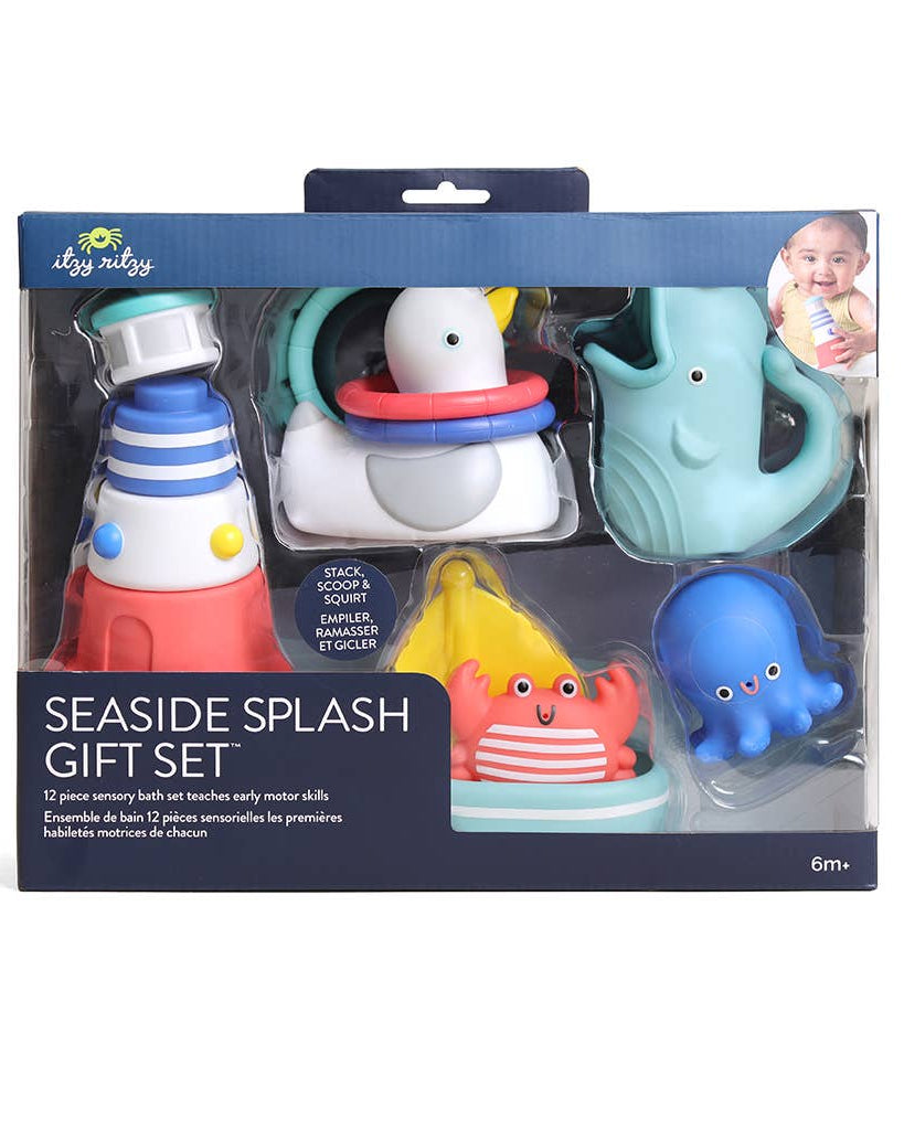 Coffret cadeau de bain bébé – Seaside Splash Gift Set™ - Jouets de bain - Boutique LeoLudo - Itzy Ritzy Canada