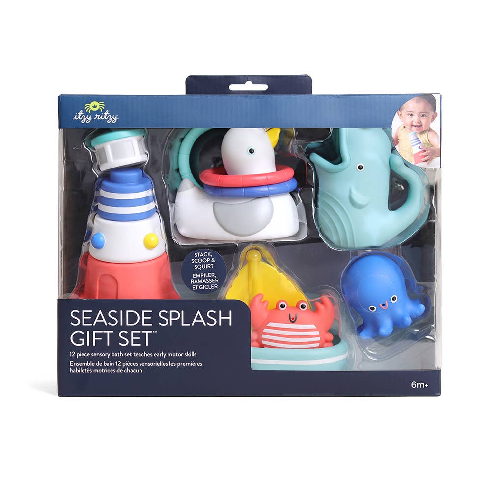 Coffret cadeau de bain bébé – Seaside Splash Gift Set™ - Jouets de bain - Boutique LeoLudo - Itzy Ritzy Canada