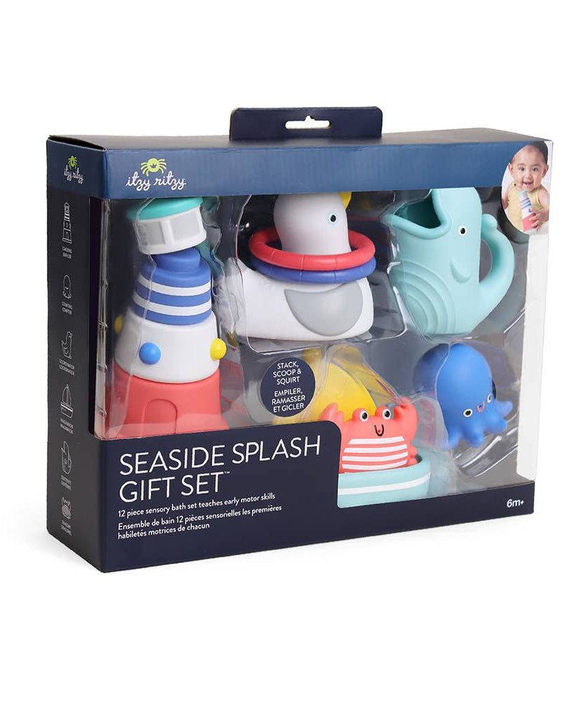 Coffret cadeau de bain bébé – Seaside Splash Gift Set™ - Jouets de bain - Boutique LeoLudo - Itzy Ritzy Canada