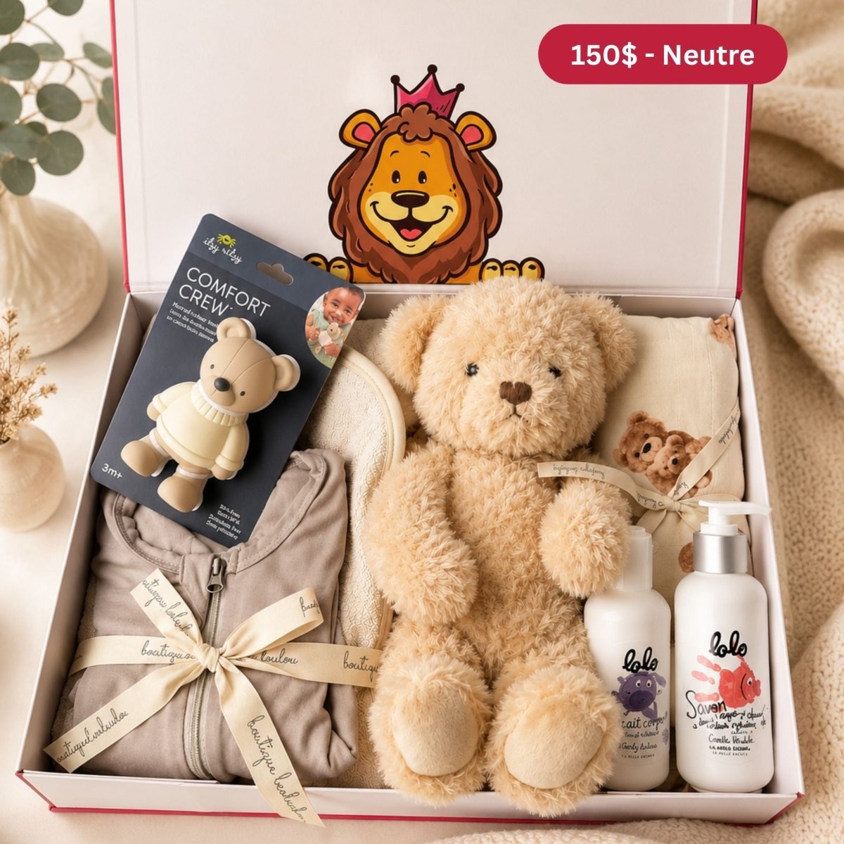 Coffret cadeau de naissance et shower de bébé -Ensembles cadeaux- Boutique LeoLudo-LeoLudo