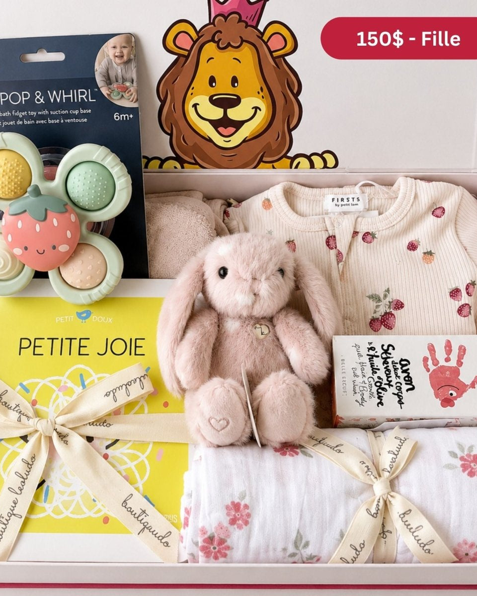 Coffret cadeau de naissance et shower de bébé -Ensembles cadeaux- Boutique LeoLudo-LeoLudo