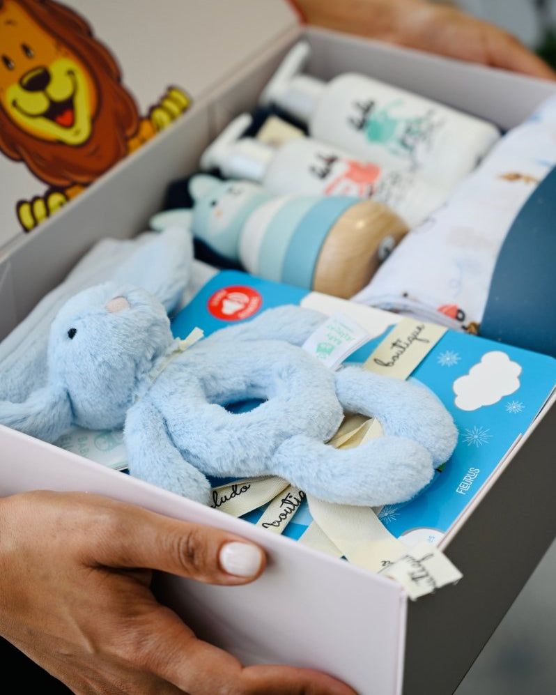 Coffret cadeau de naissance et shower de bébé -Ensembles cadeaux- Boutique LeoLudo-LeoLudo