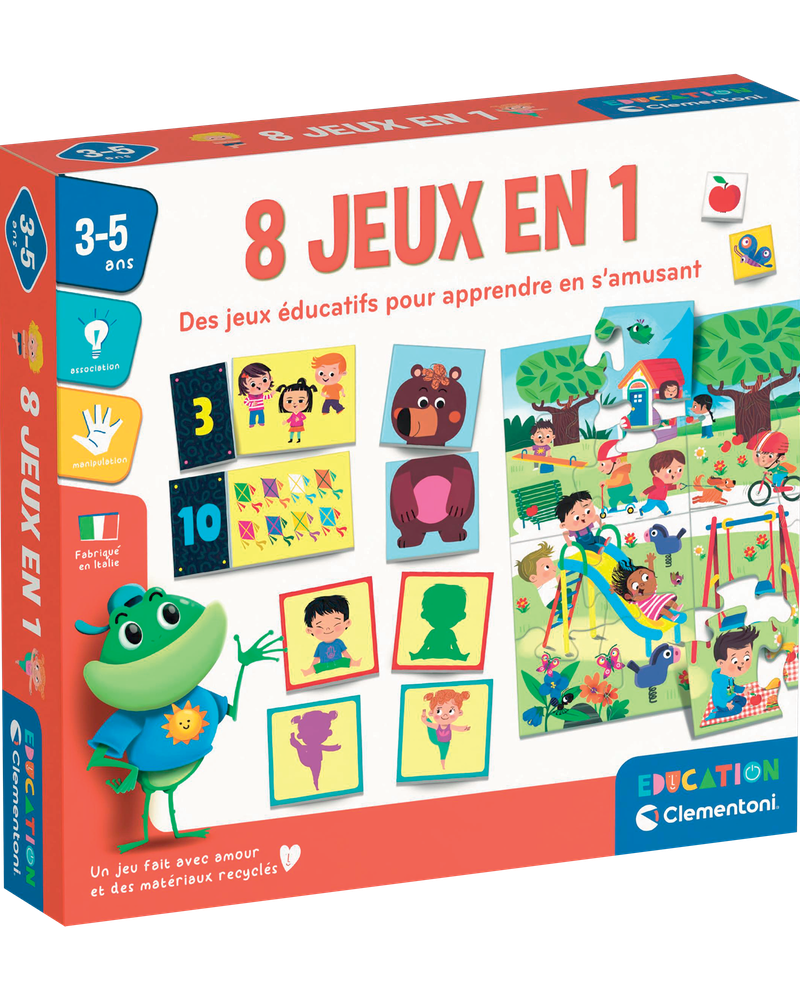 Coffret Éducation: 8 jeux en 1 - Jeux éducatifs - Boutique LeoLudo - Clementoni