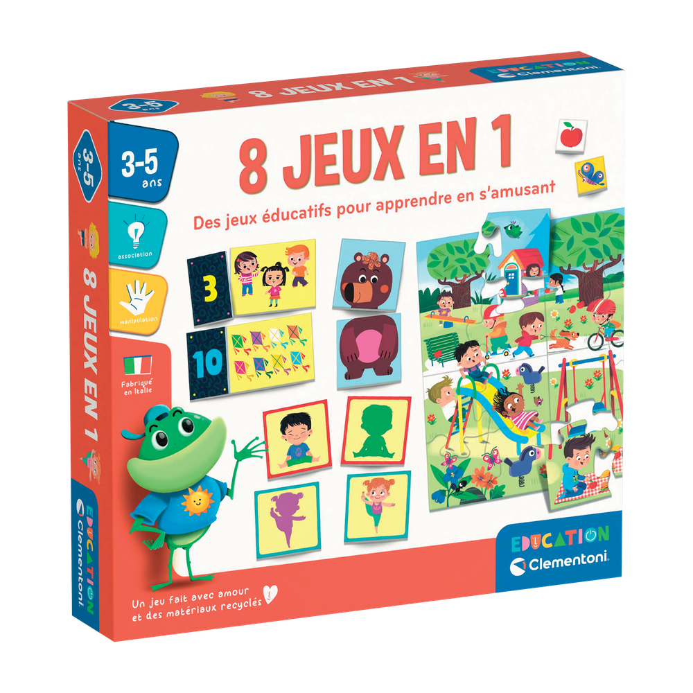 Coffret Éducation: 8 jeux en 1 - Jeux éducatifs - Boutique LeoLudo - Clementoni