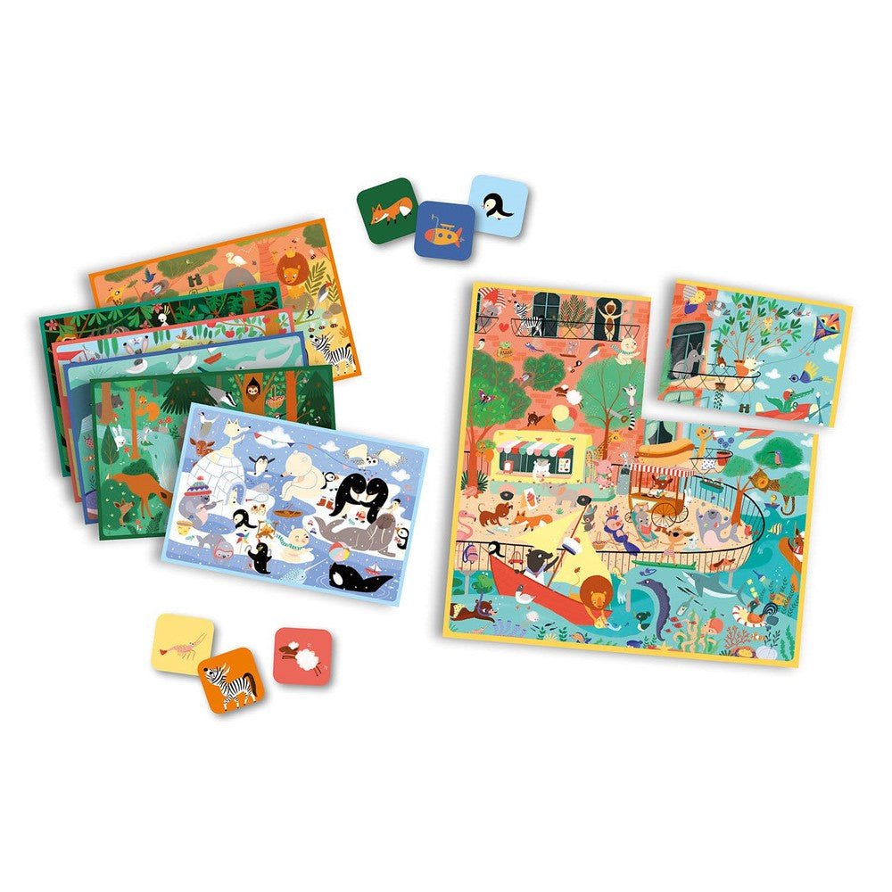 Coffret jeu Cherche et Trouve des animaux - Jeux de société - Boutique LeoLudo - Auzou
