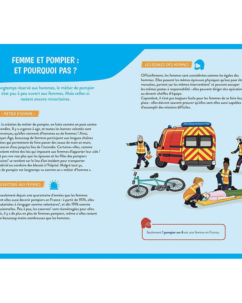 Coffret livre + aimants - À la découverte des pompiers - Jeux magnétiques - Boutique LeoLudo - Auzou