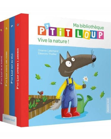 Coffret Ma bibliothèque P'tit Loup - Vive la nature - Livres - Boutique LeoLudo - Auzou