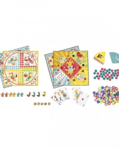 Coffret Multi Jeux Carrousel -Jeux de société- Boutique LeoLudo-Janod