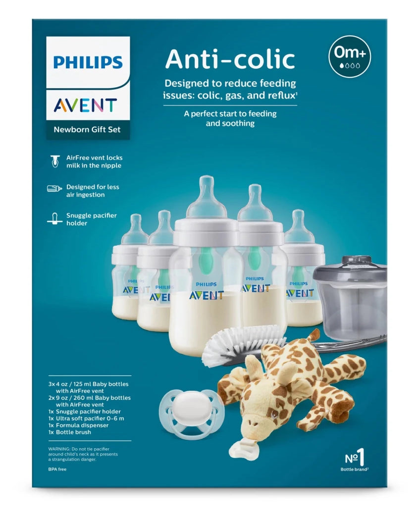 Coffret Philips Avent Anti-colique AirFree - Nouveau-né -Biberons- Boutique LeoLudo-Philips Avent