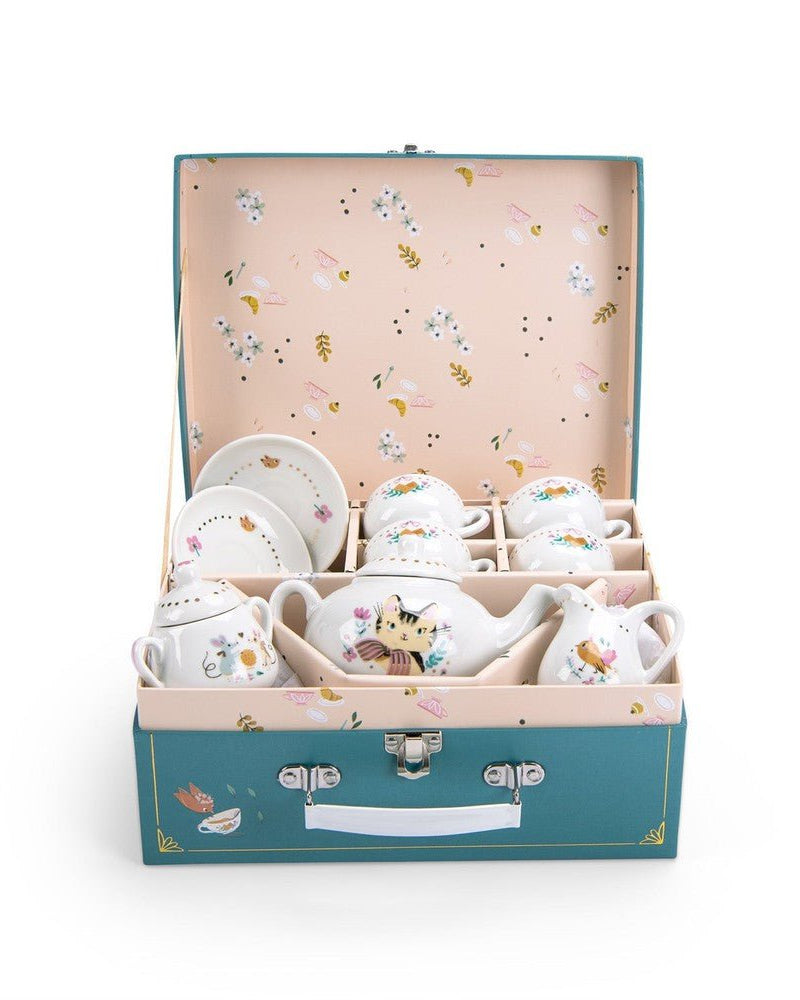 Coffret service à thé en céramique Les Parisiennes - Jouets d'imitation - Boutique LeoLudo - Moulin Roty