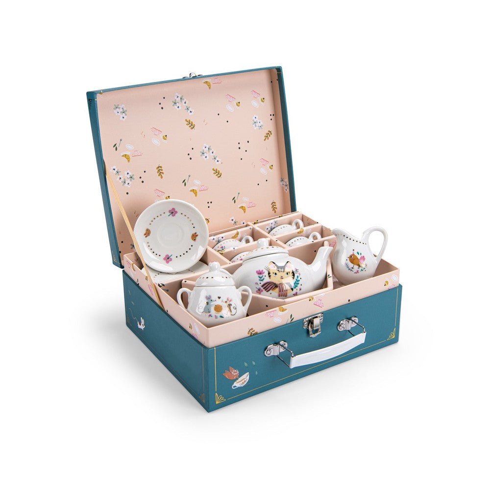 Coffret service à thé en céramique Les Parisiennes - Jouets d'imitation - Boutique LeoLudo - Moulin Roty