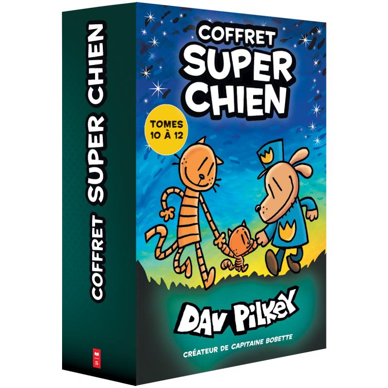 Coffret Super Chien: Tomes 10 à 12 -Livres- Boutique LeoLudo-Scholastic