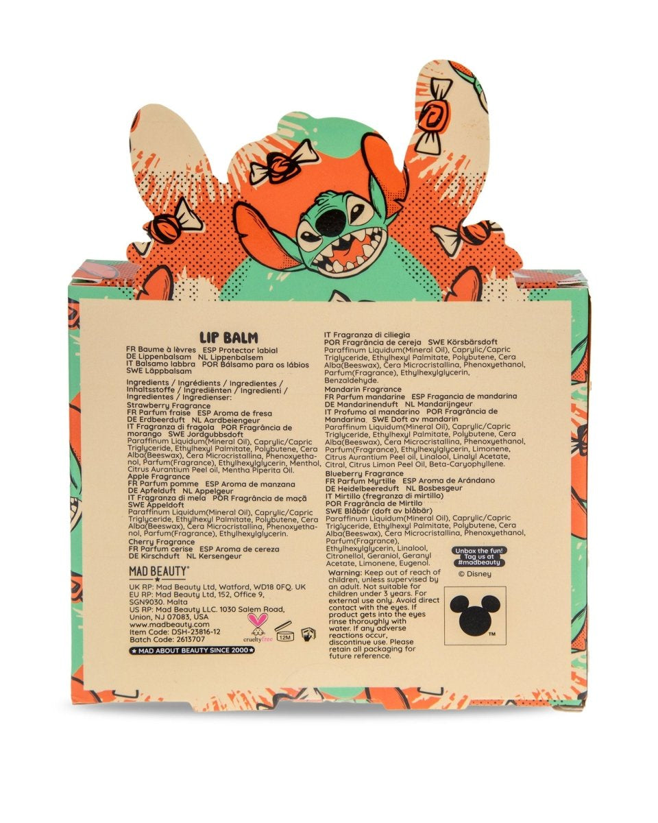 Collection de baumes à lèvres Disney Stitch Halloween -Soins et hygiène- Boutique LeoLudo-Mad Beauty