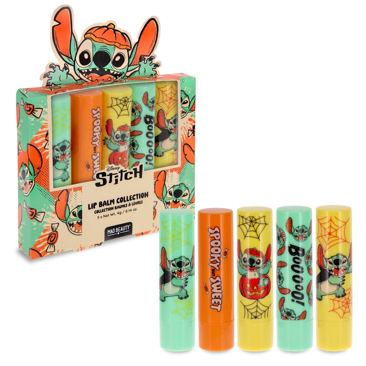 Collection de baumes à lèvres Disney Stitch Halloween -Soins et hygiène- Boutique LeoLudo-Mad Beauty