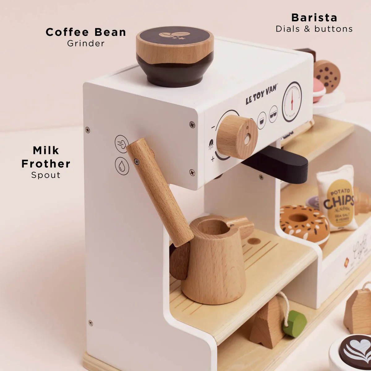 Comptoir café Barista en bois - Jouets d'imitation - Boutique LeoLudo - Le Toy Van