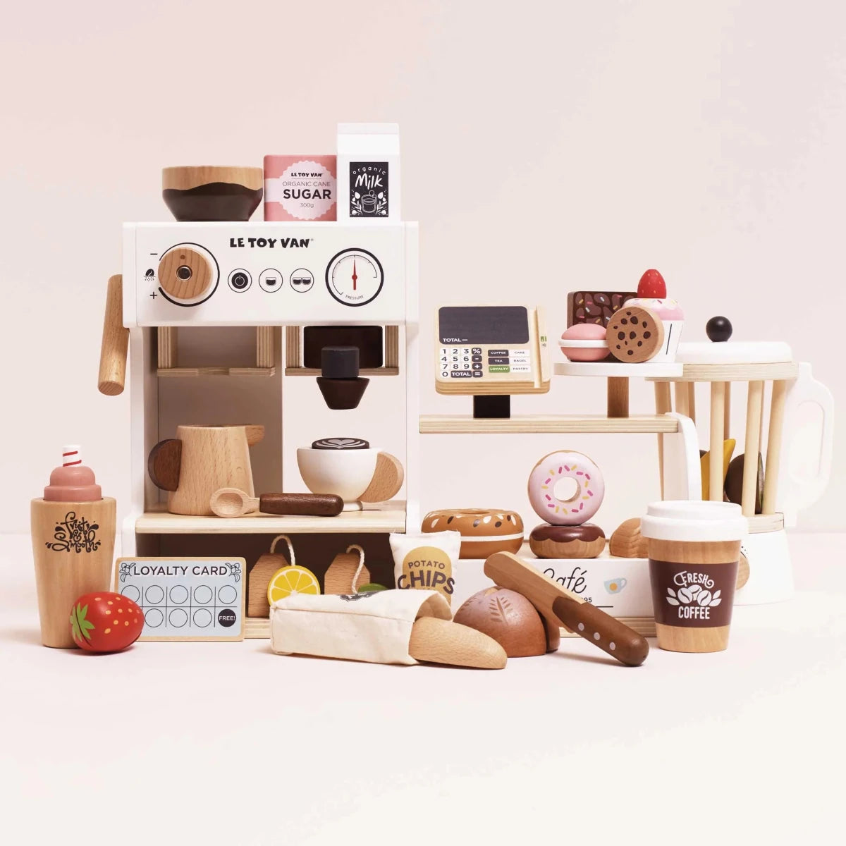 Comptoir café Barista en bois - Jouets d'imitation - Boutique LeoLudo - Le Toy Van