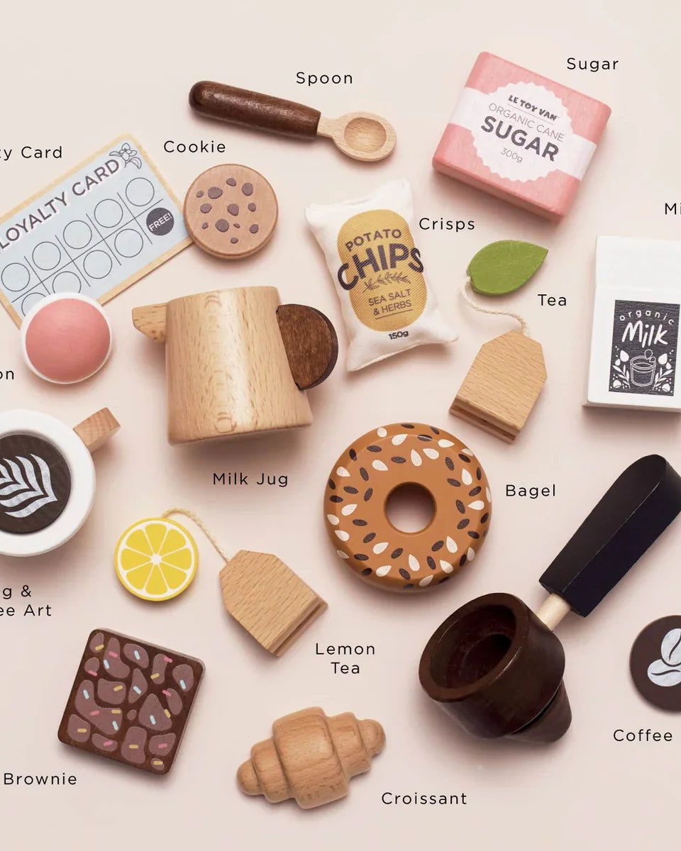 Comptoir café Barista en bois - Jouets d'imitation - Boutique LeoLudo - Le Toy Van