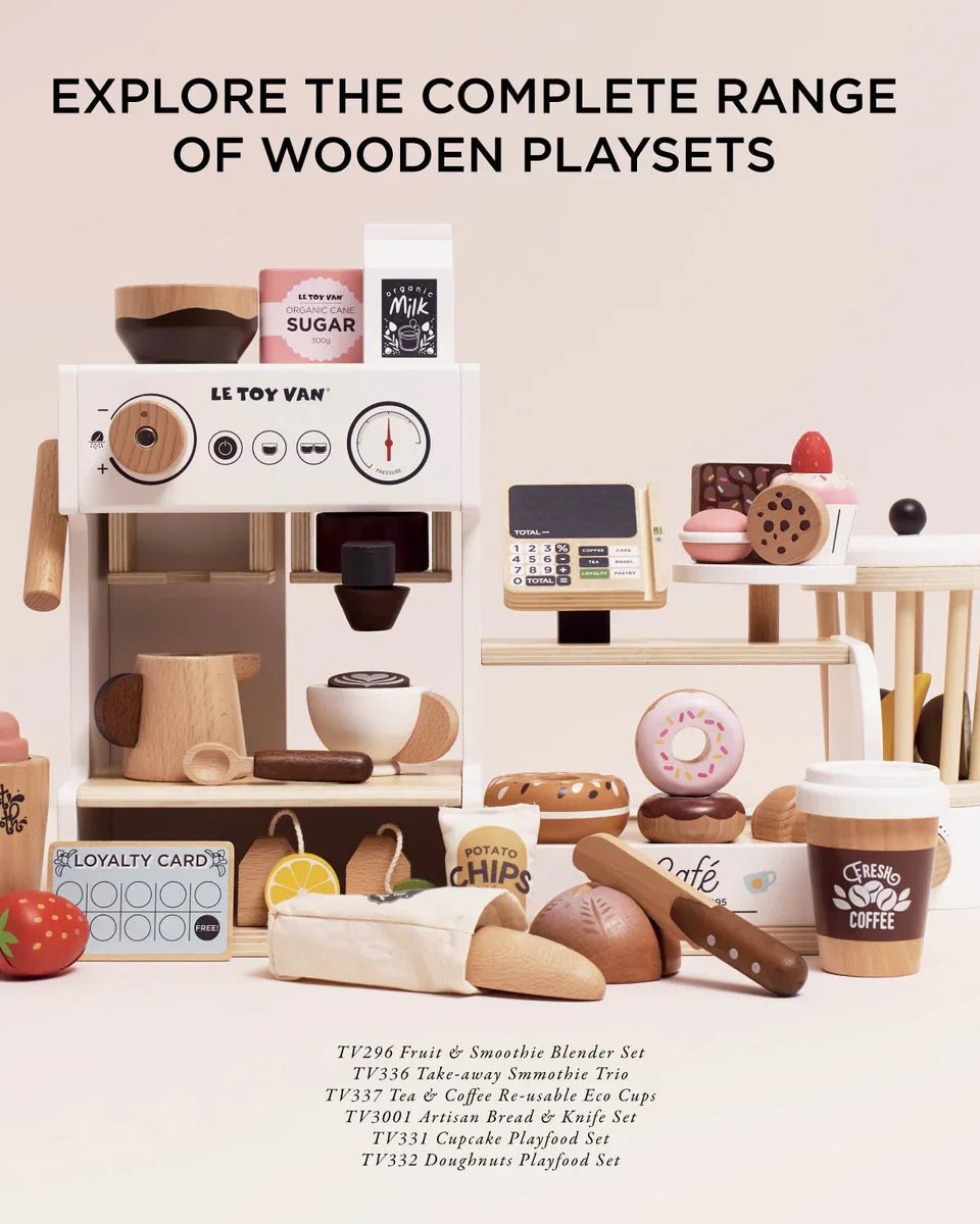 Comptoir café Barista en bois - Jouets d'imitation - Boutique LeoLudo - Le Toy Van