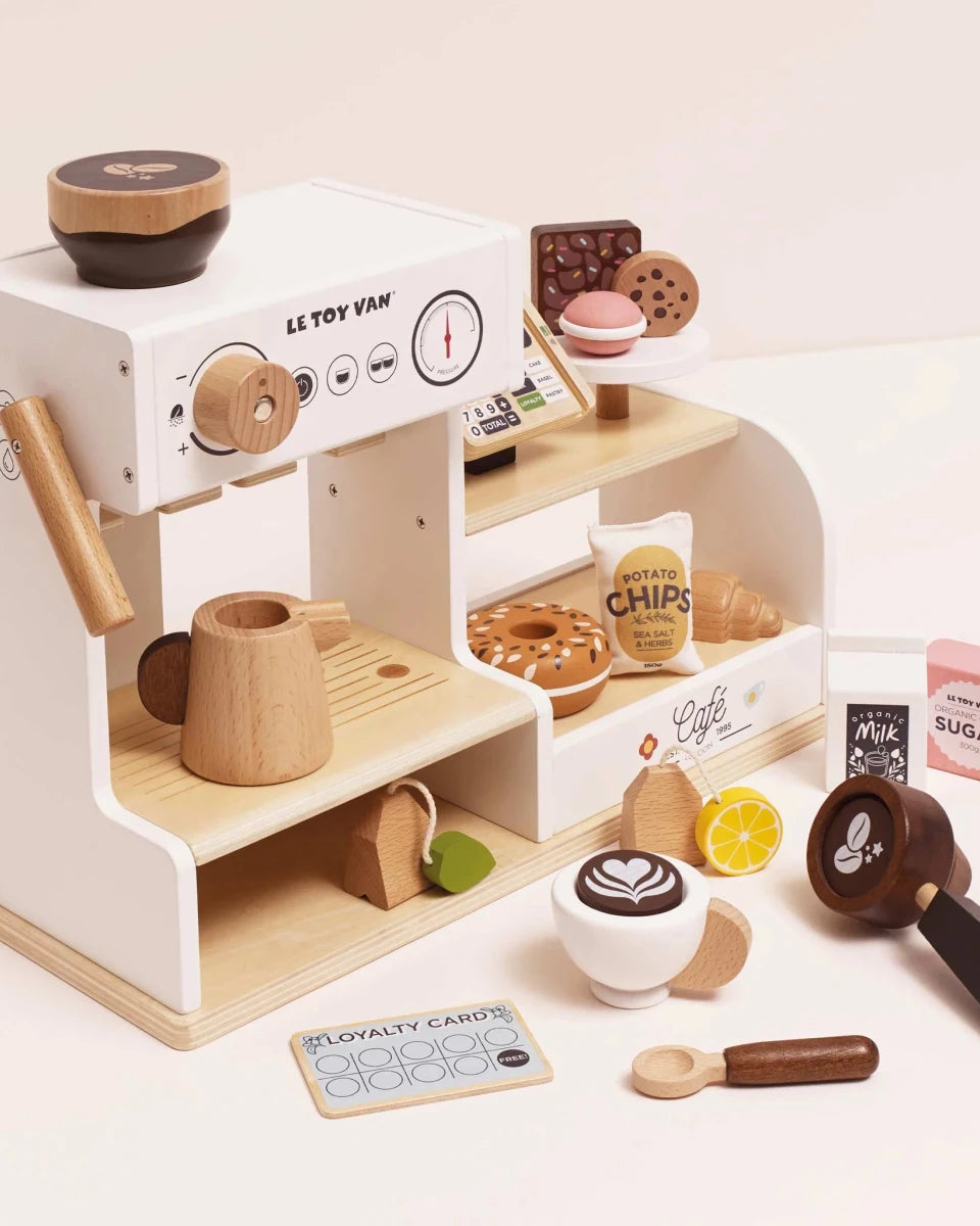 Comptoir café Barista en bois - Jouets d'imitation - Boutique LeoLudo - Le Toy Van