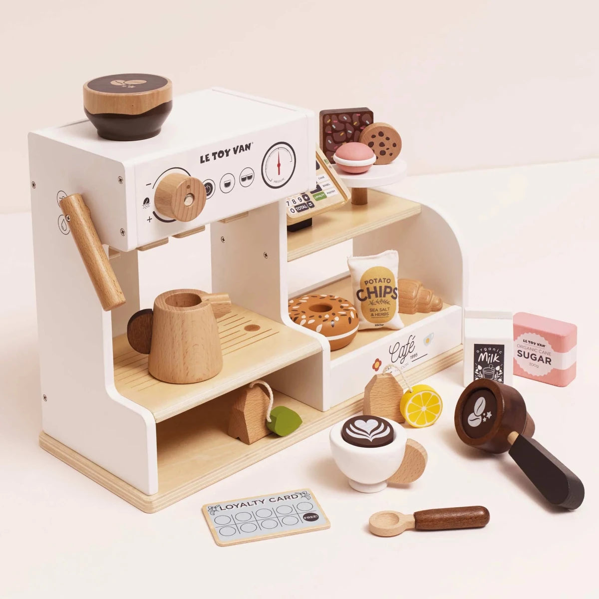 Comptoir café Barista en bois - Jouets d'imitation - Boutique LeoLudo - Le Toy Van