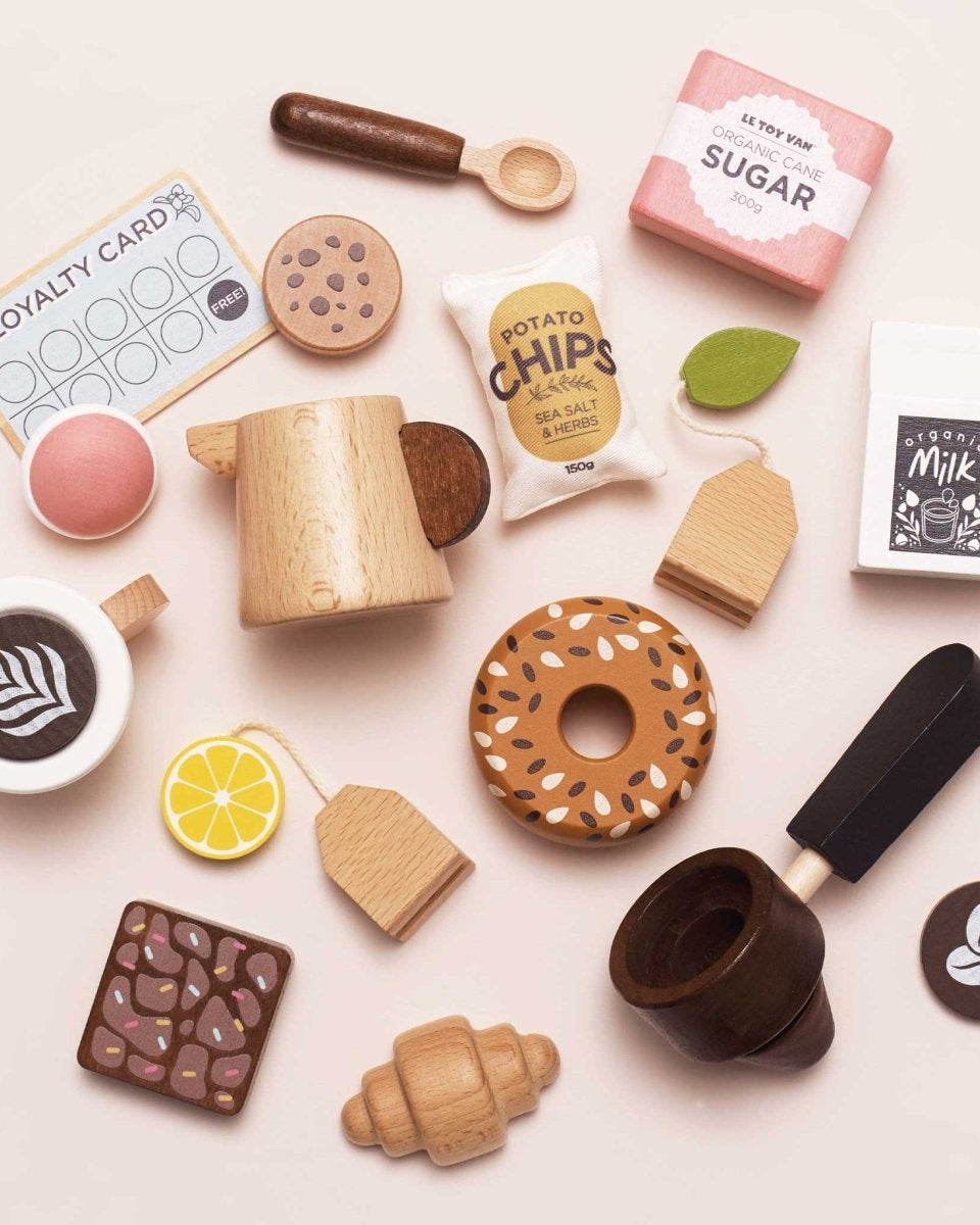 Comptoir café Barista en bois - Jouets d'imitation - Boutique LeoLudo - Le Toy Van