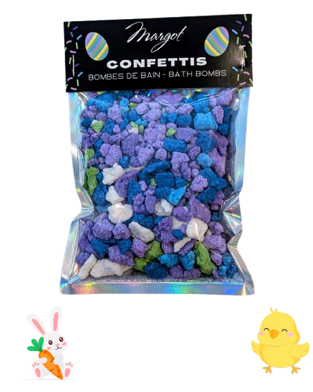 Confettis de bain - Pâques (75g) - Pour le bain - Boutique LeoLudo - Margot