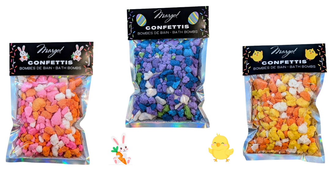 Confettis de bain - Pâques (75g) - Pour le bain - Boutique LeoLudo - Margot
