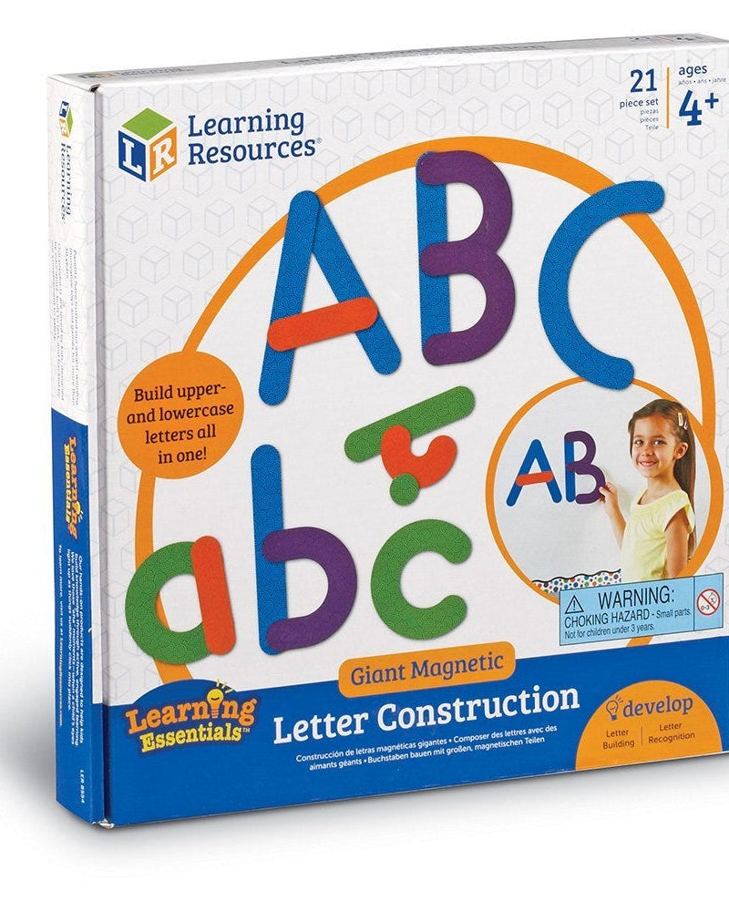 Construction magnétique de lettres géantes (21 pcs) - Jeux éducatifs - Boutique LeoLudo - Learning Resources