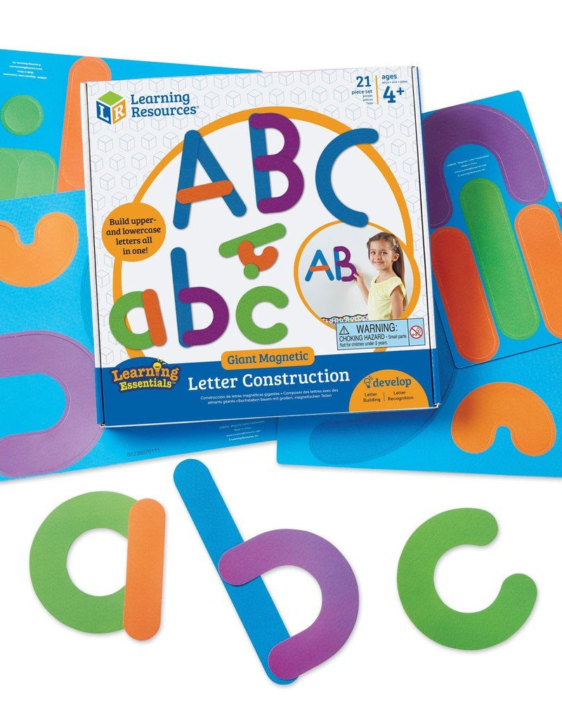 Construction magnétique de lettres géantes (21 pcs) - Jeux éducatifs - Boutique LeoLudo - Learning Resources