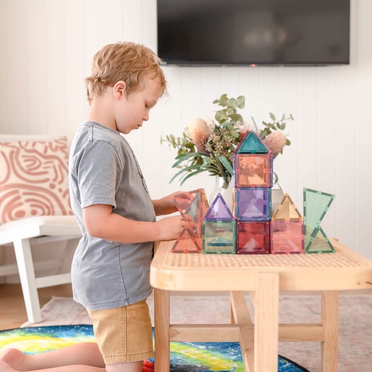 Construction magnétique - Kit de démarrage Pastel (64 pcs) - Jeux de construction - Boutique LeoLudo - Connetix