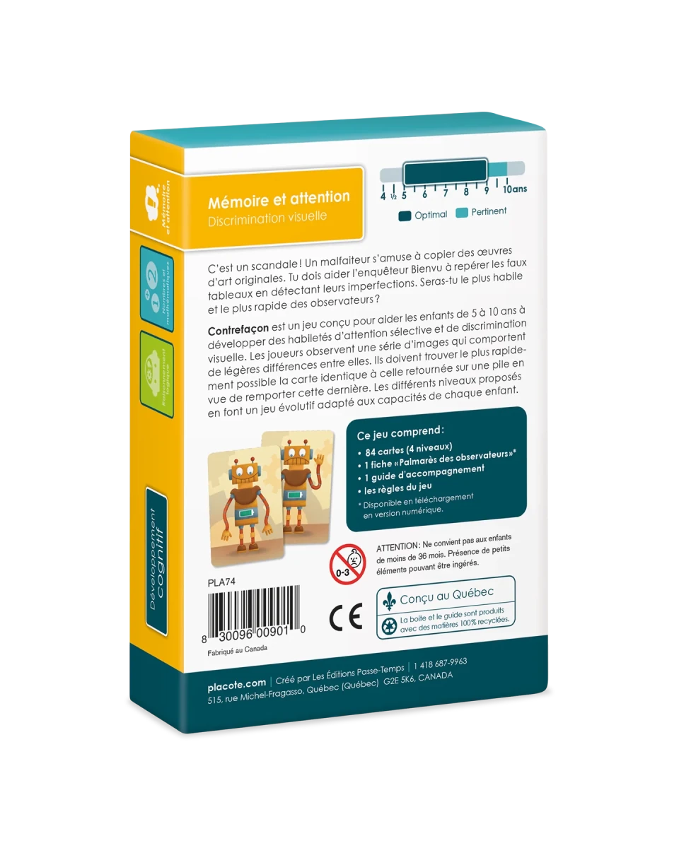Contrefaçon - Jeux de société - Boutique LeoLudo - Placote