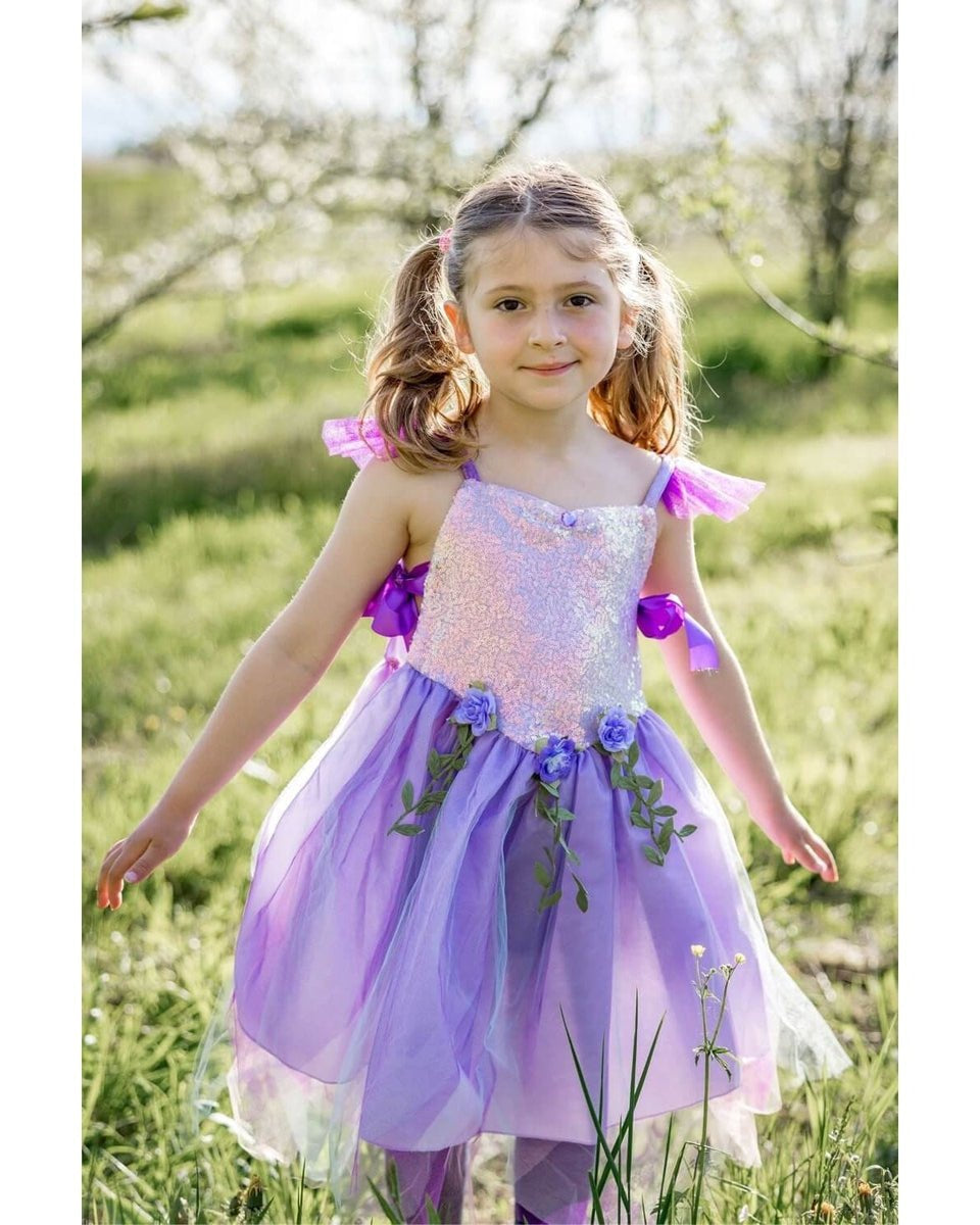Costume de fée à paillettes lila (3 à 6 ans) - Costumes - Boutique LeoLudo - Great Pretenders