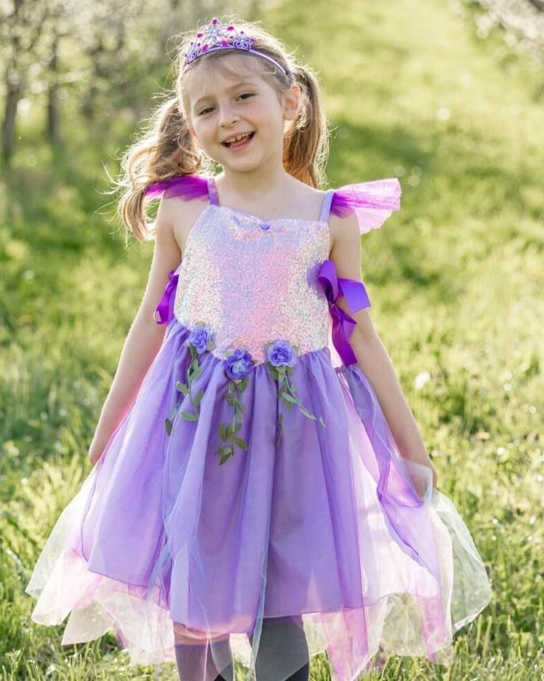 Costume de fée à paillettes lila (3 à 6 ans) - Costumes - Boutique LeoLudo - Great Pretenders
