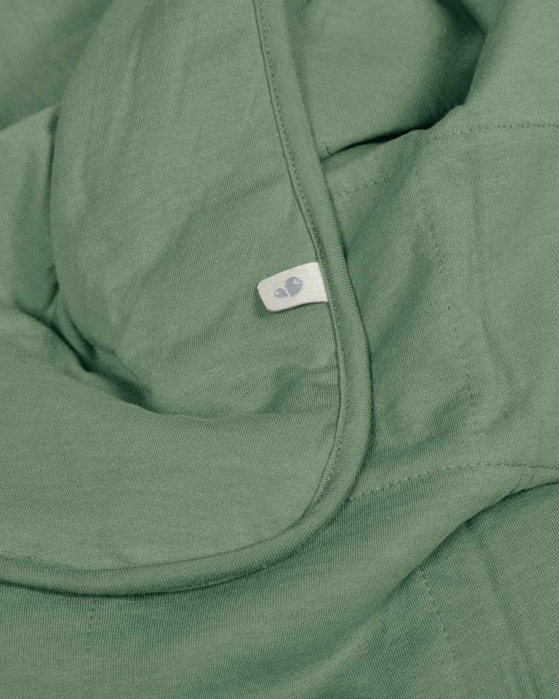 Couverture de bambou unie - Vert chasseur -Couvertures- Boutique LeoLudo-Perlimpinpin