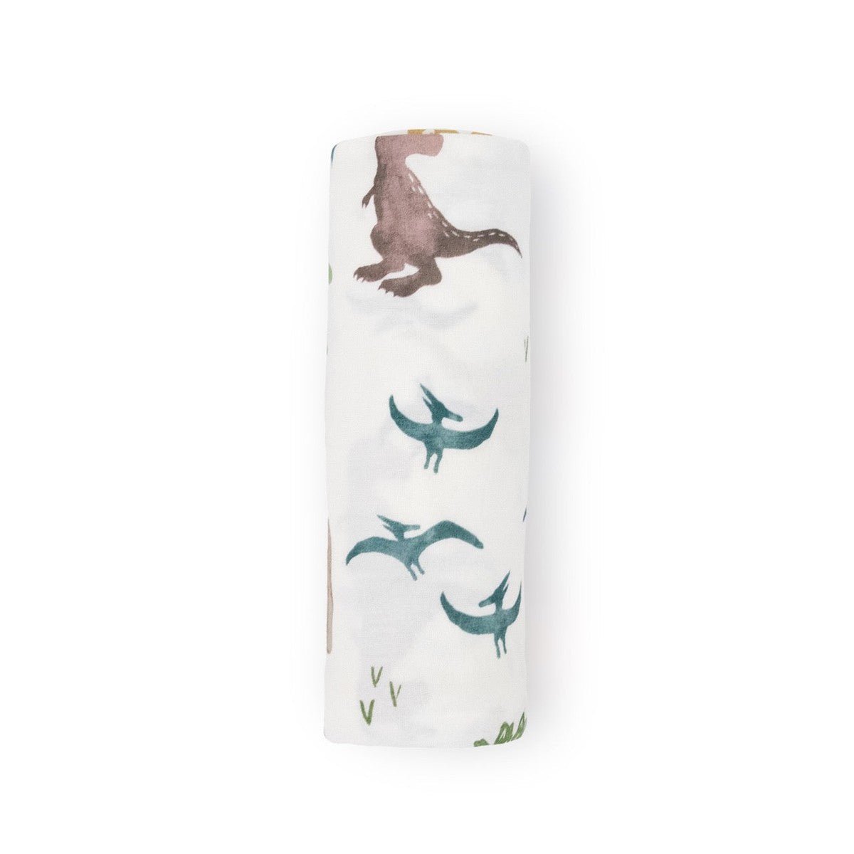 Couverture d'emmaillotage en tricot extensible - Dino Pals - Couvertures - Boutique LeoLudo - Little Unicorn
