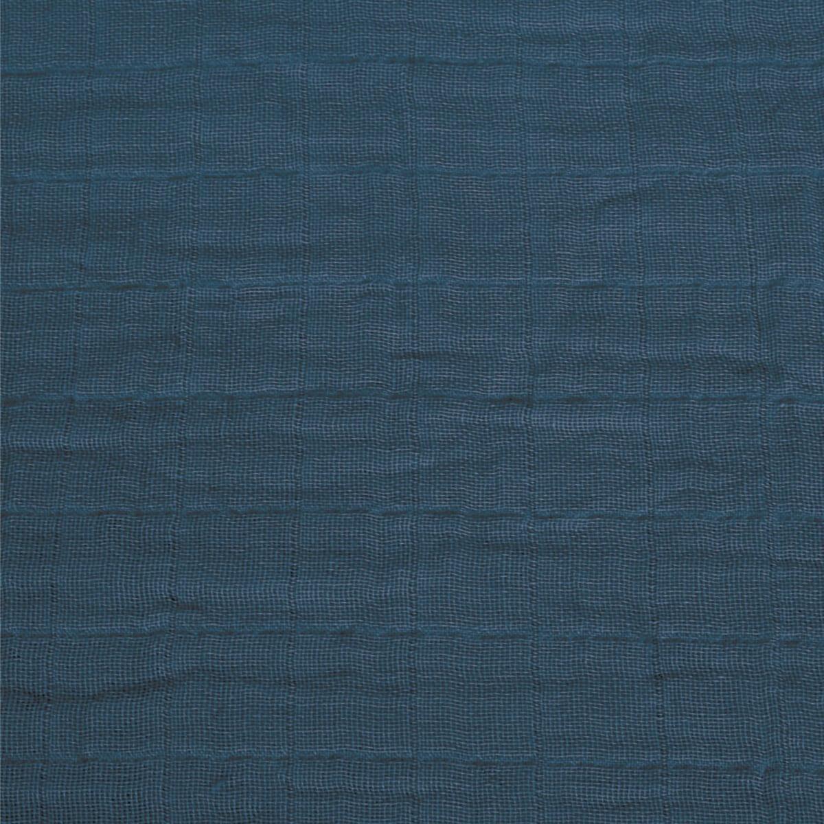 Couverture en mousseline de coton - Bleu marine - Couvertures - Boutique LeoLudo - Perlimpinpin