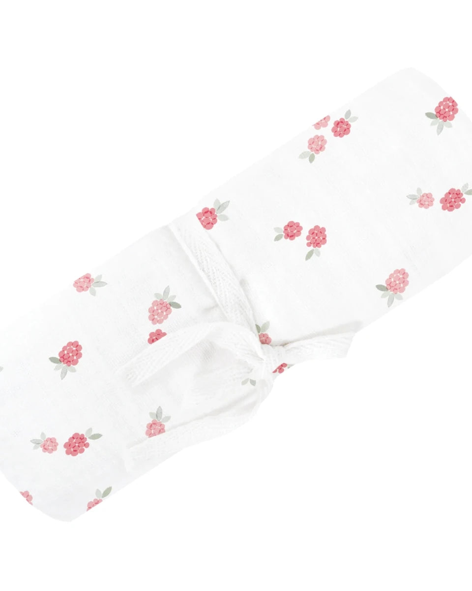 Couverture en mousseline de coton - Framboises - Couvertures - Boutique LeoLudo - Perlimpinpin