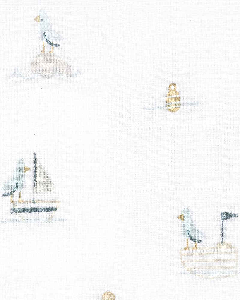 Couverture mousseline coton - Bateaux - Couvertures - Boutique LeoLudo - Perlimpinpin