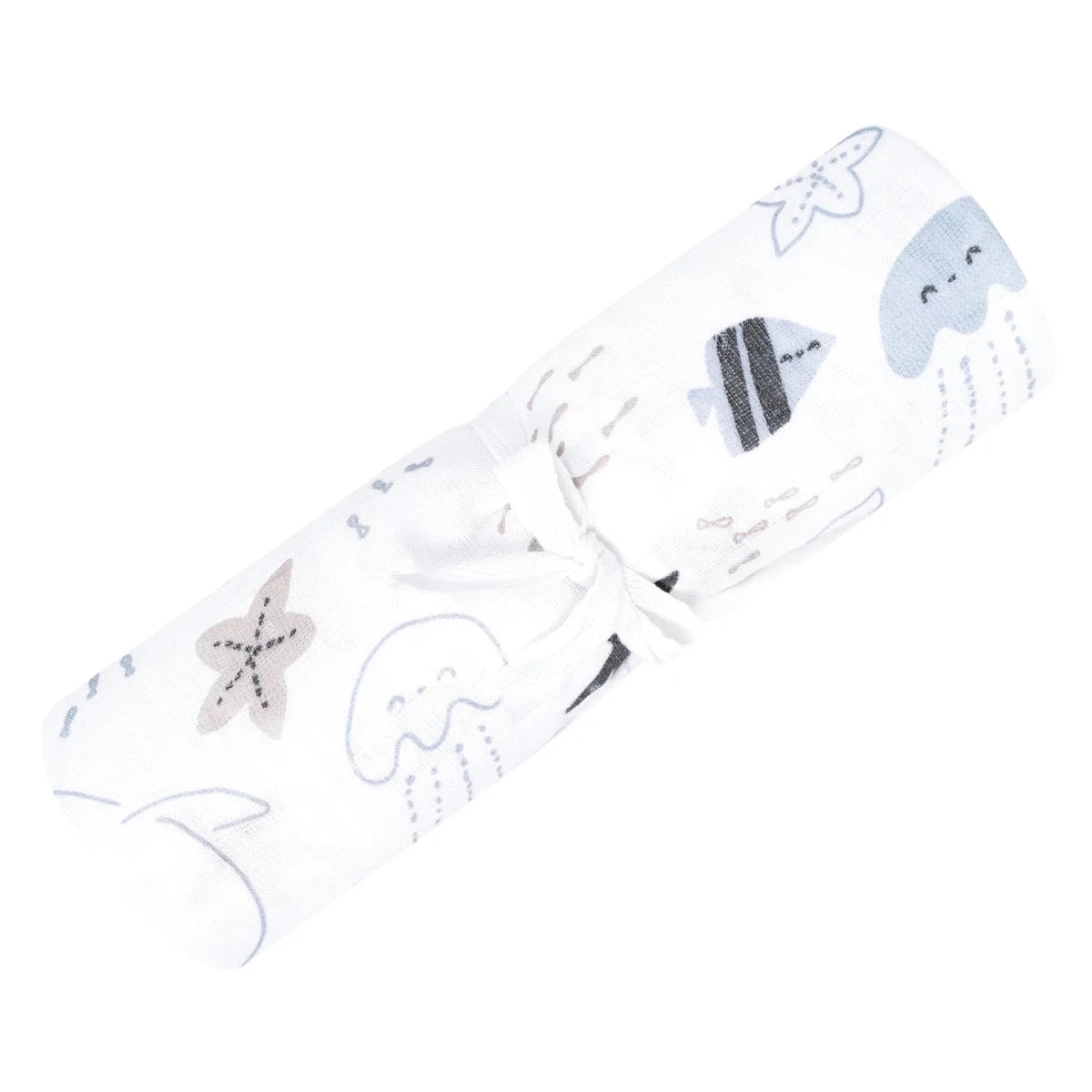 Couverture mousseline coton - Mer - Couvertures - Boutique LeoLudo - Perlimpinpin