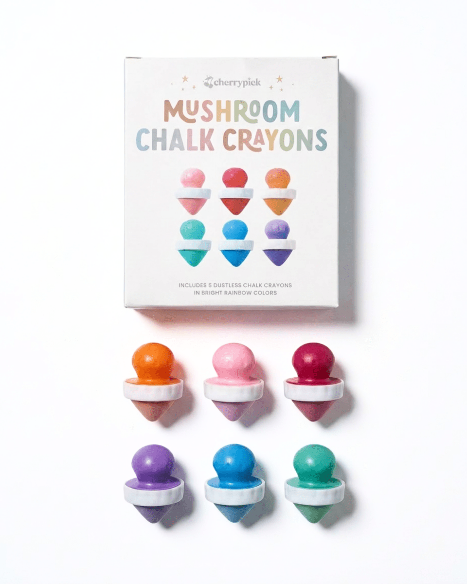 Craies champignons sans poussière – Ensemble de 6 -Art & bricolage- Boutique LeoLudo-Cherrypick