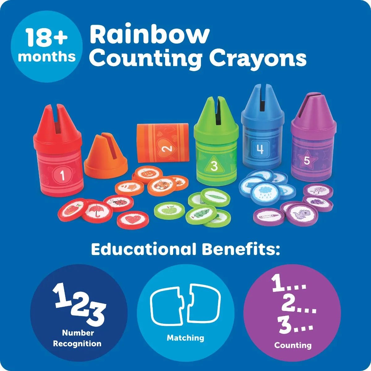 Crayons à compter -Jeux éducatifs- Boutique LeoLudo-Learning Resources