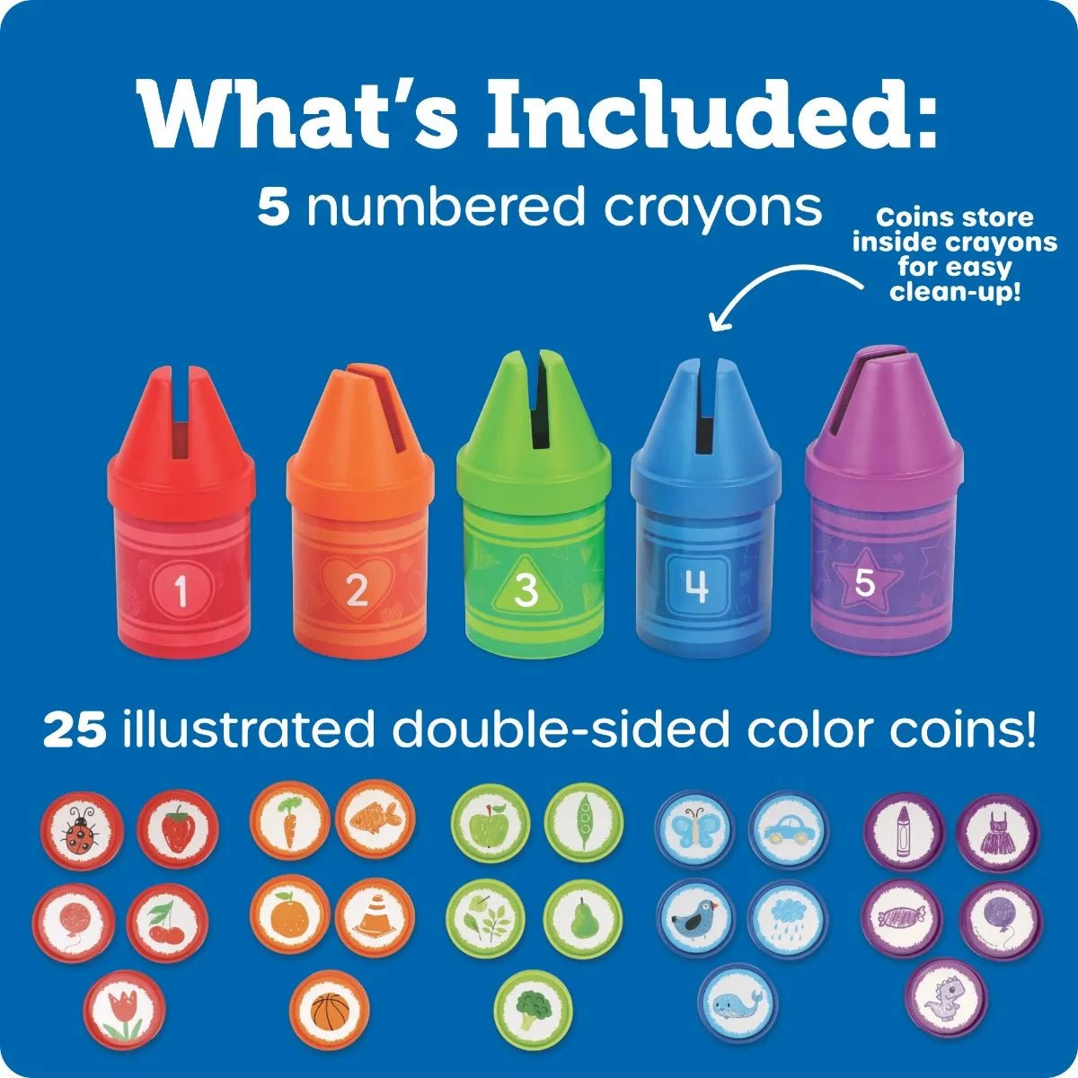 Crayons à compter -Jeux éducatifs- Boutique LeoLudo-Learning Resources