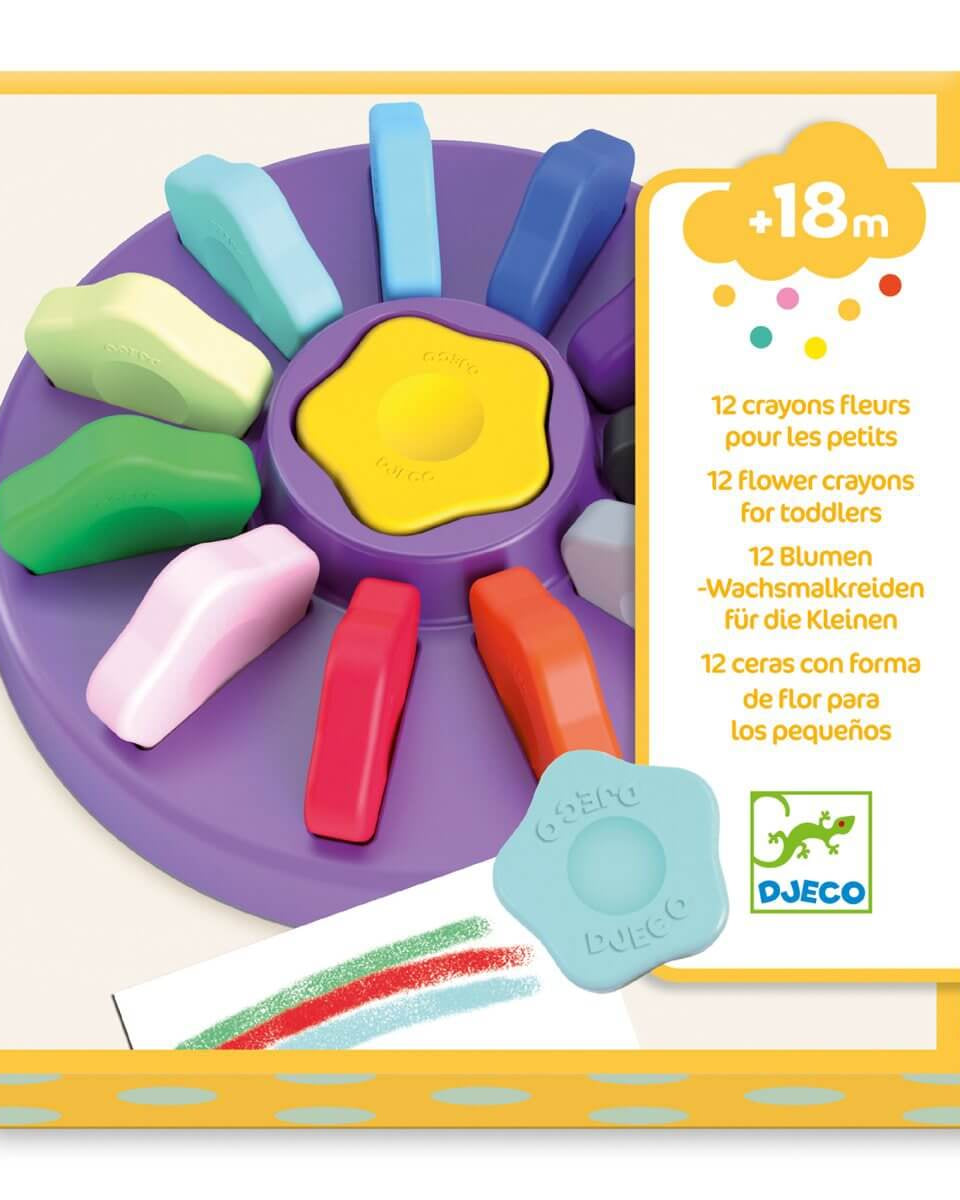 Crayons fleurs de cire pour tout - petits - Art & bricolage - Boutique LeoLudo - Djeco